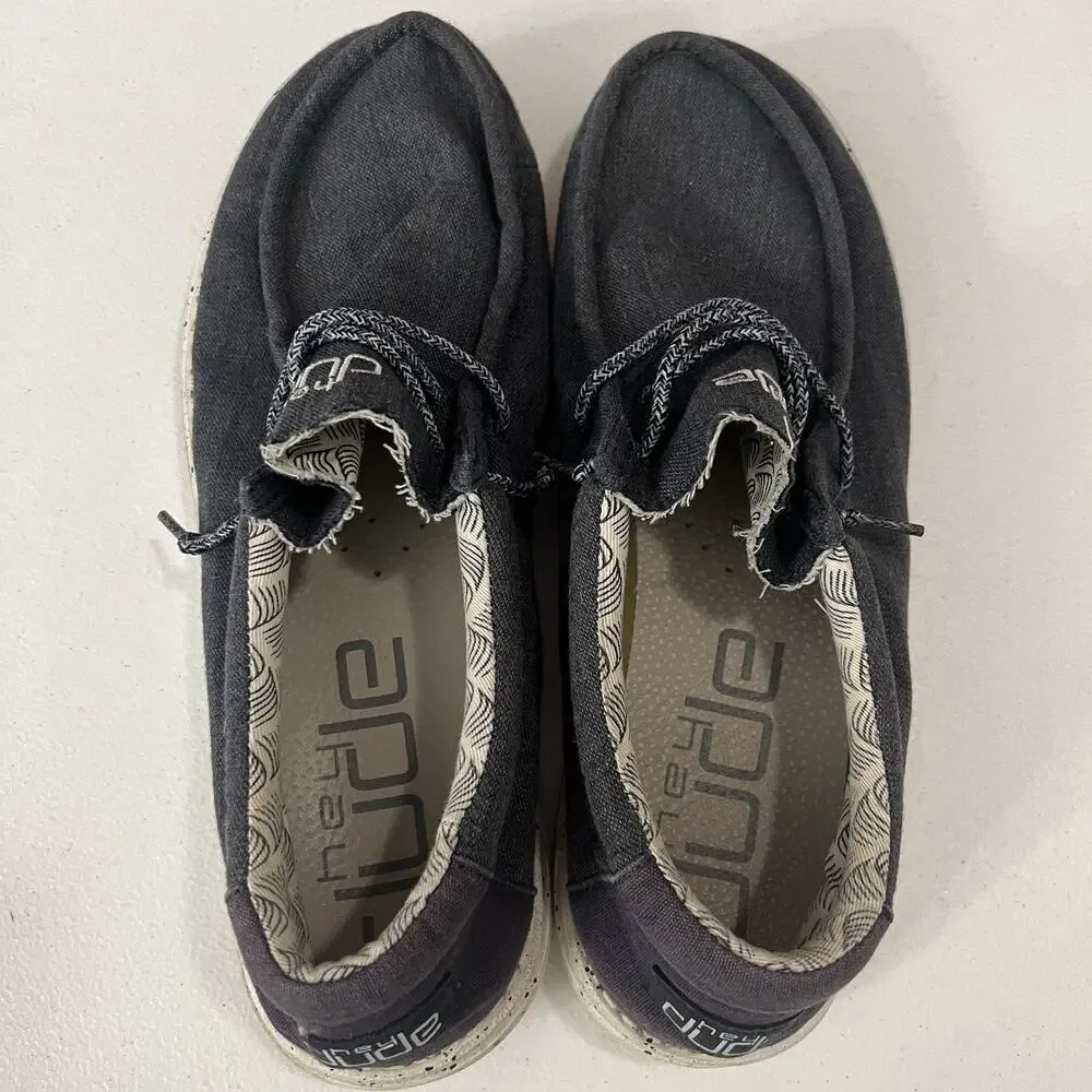 Hey Dude Wally Chambray Blue Mirage Mens Casual Shoes US 11 EU 44 Lightweight